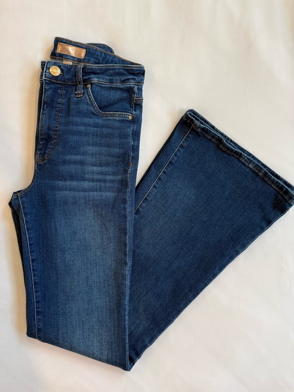 Dark Blue Flare Jeans - Kut from the Kloth